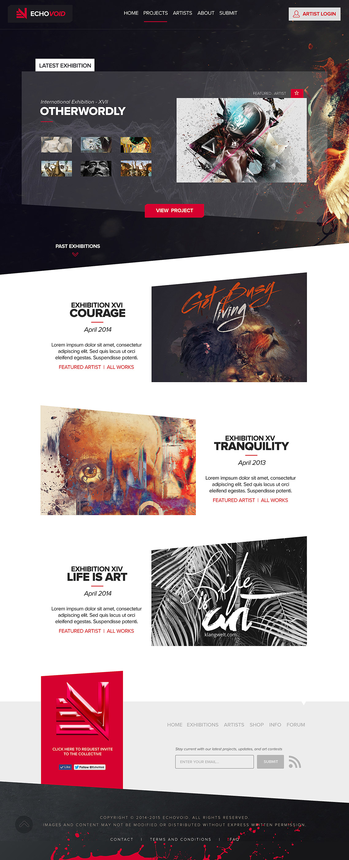 EchoVoid Web Design - Projects Page