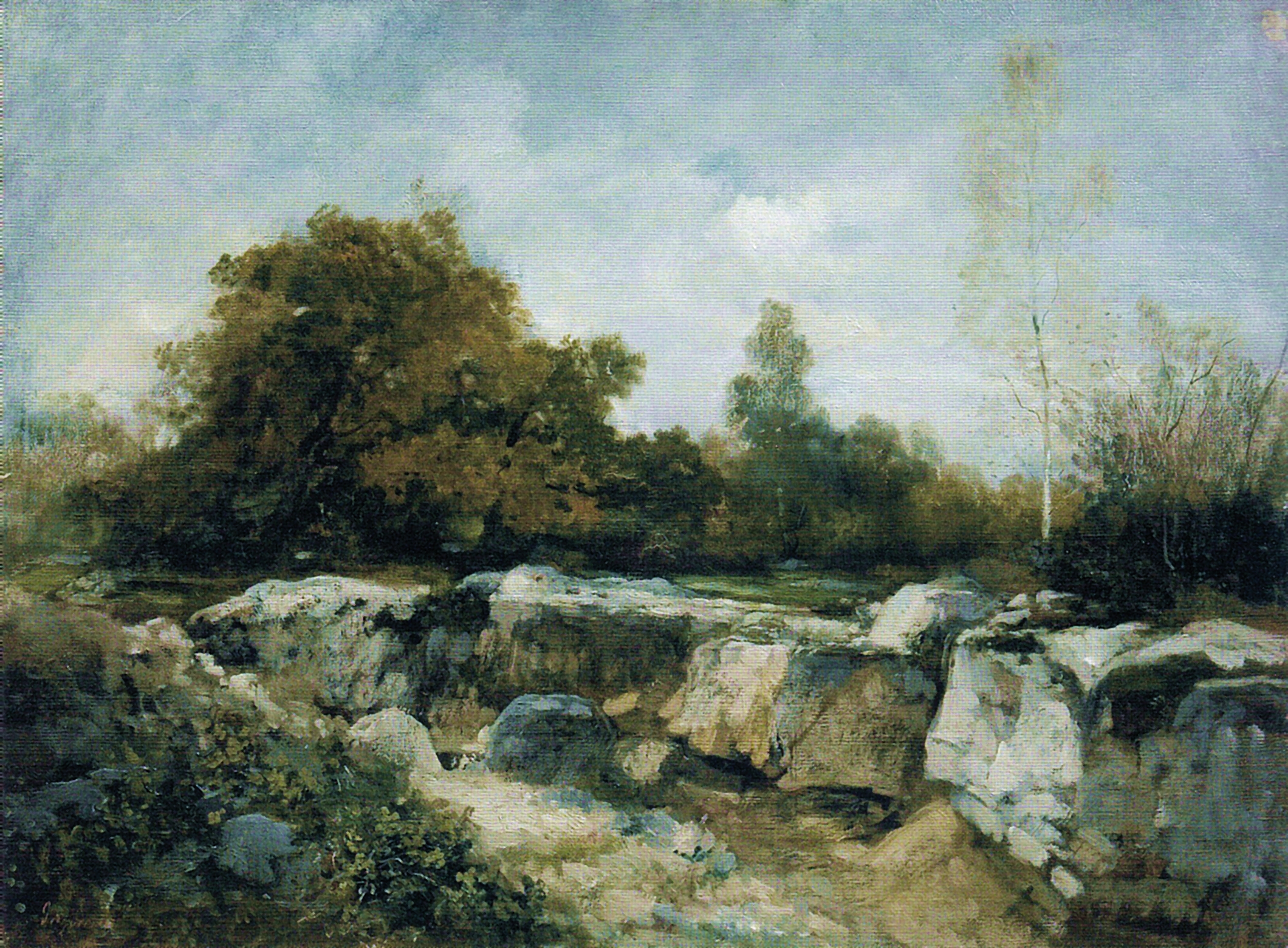 Nicolae Grigorescu - Fontainebleau Landscape with Rocks