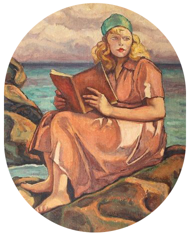 Camil Ressu - Reading on the Shore