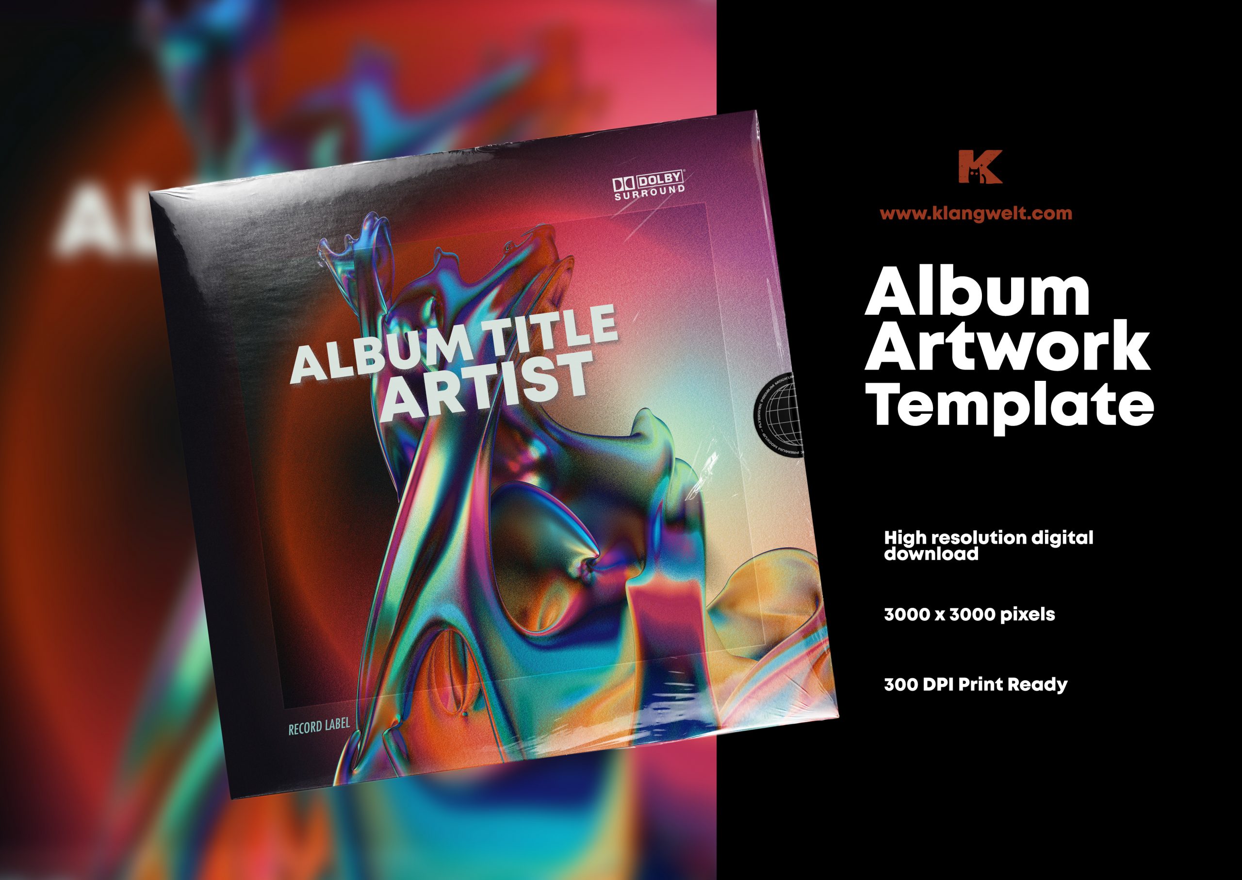 Album Artwork Cover Template – Vibrant