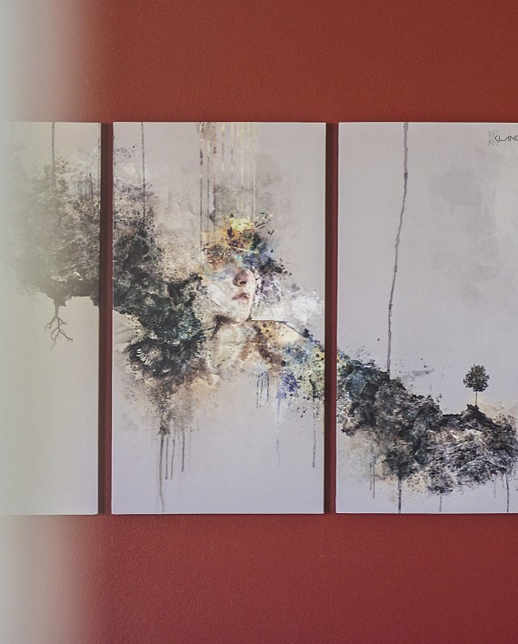 "As Above So Below" Triptych Canvas